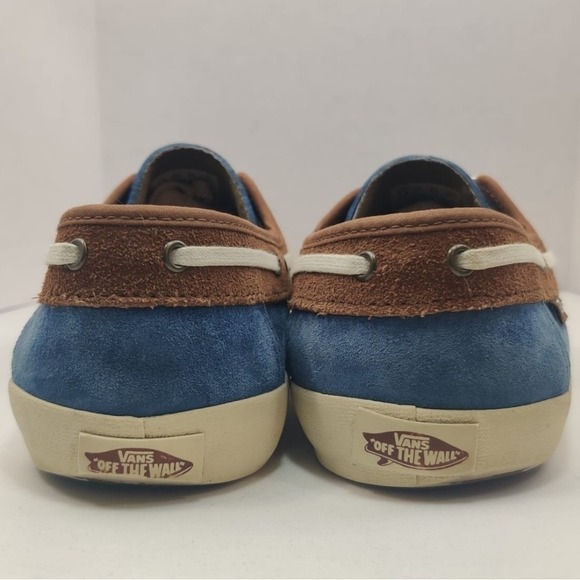 VANS Chauffeur 2.0 Boat Shoes Suede Two Tone Men's 7.5 Preppy Nautical Surf Line - Picture 10 of 14